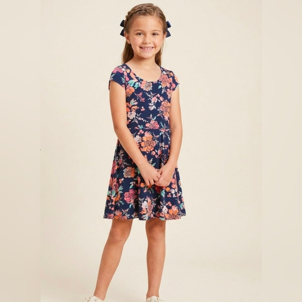 Epic Threads Navy Floral Kids Dress